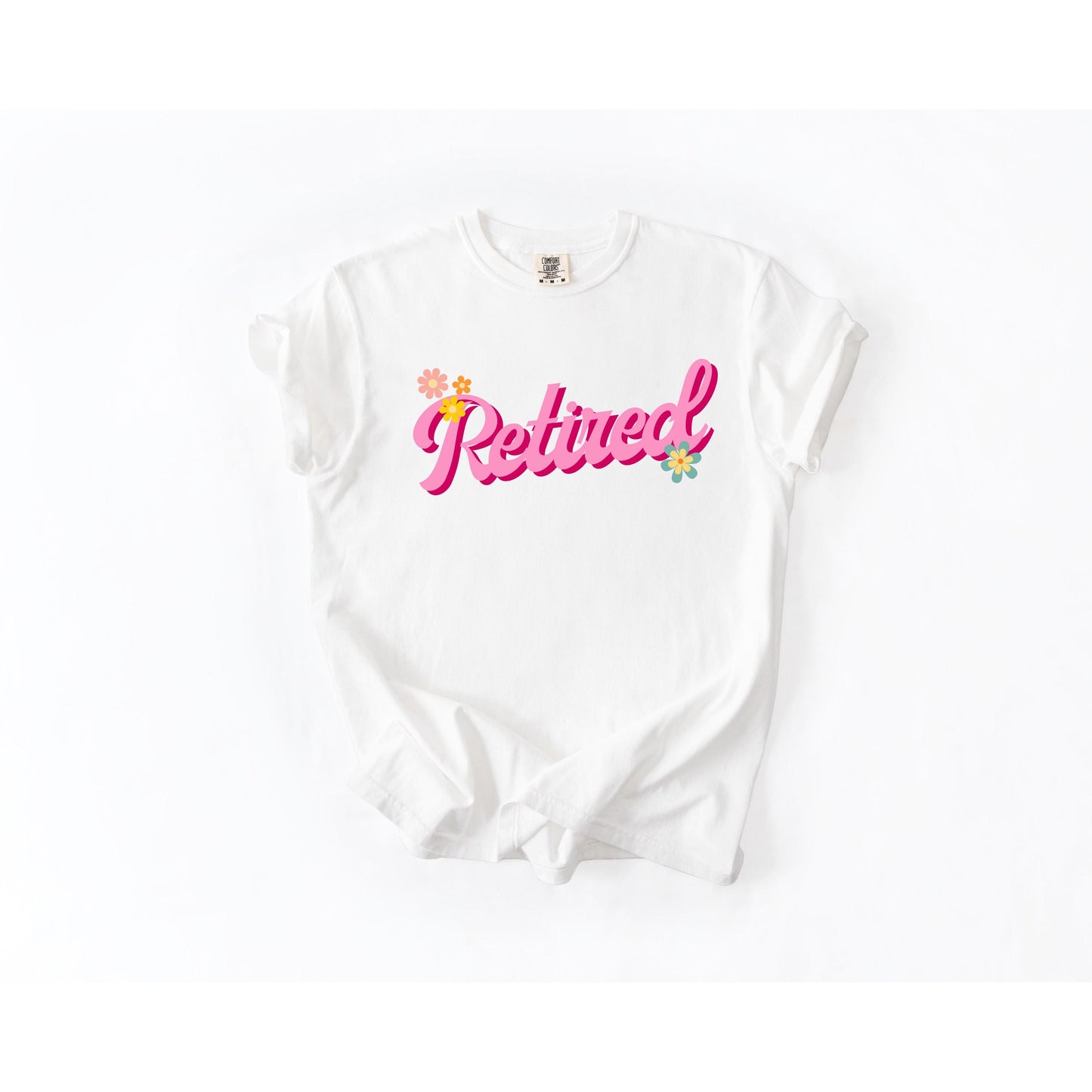 Retired Graphic T-Shirt, Vintage Soft-Washed Cotton Tee - All Play No Work