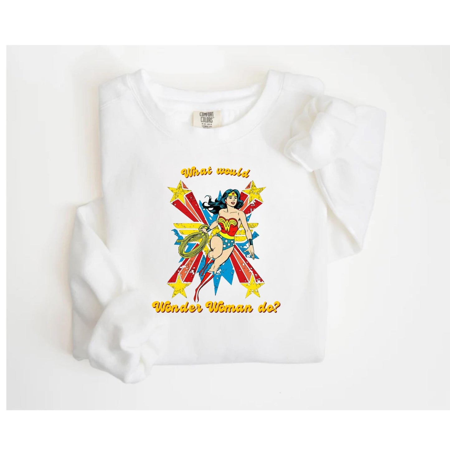 Wonder Woman Unisex Crewneck Sweatshirt-All Play No Work