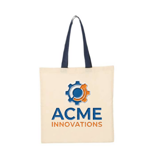 Tote with Contrast-Color Handles - QTB6000