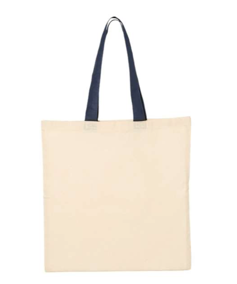 Tote with Contrast-Color Handles - QTB6000
