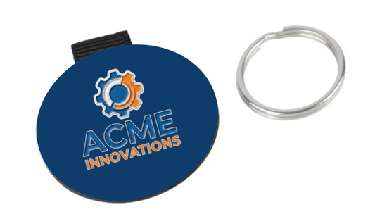 Round Key Chain Customized
