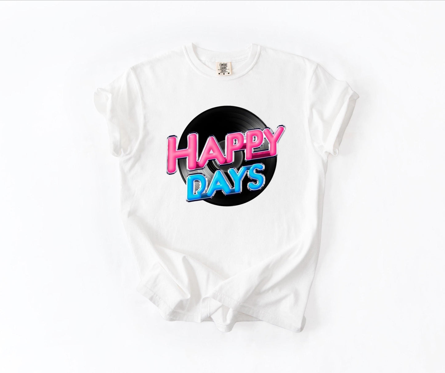 Happy Days Graphic T-Shirt, Vintage Soft-Washed Cotton Tee