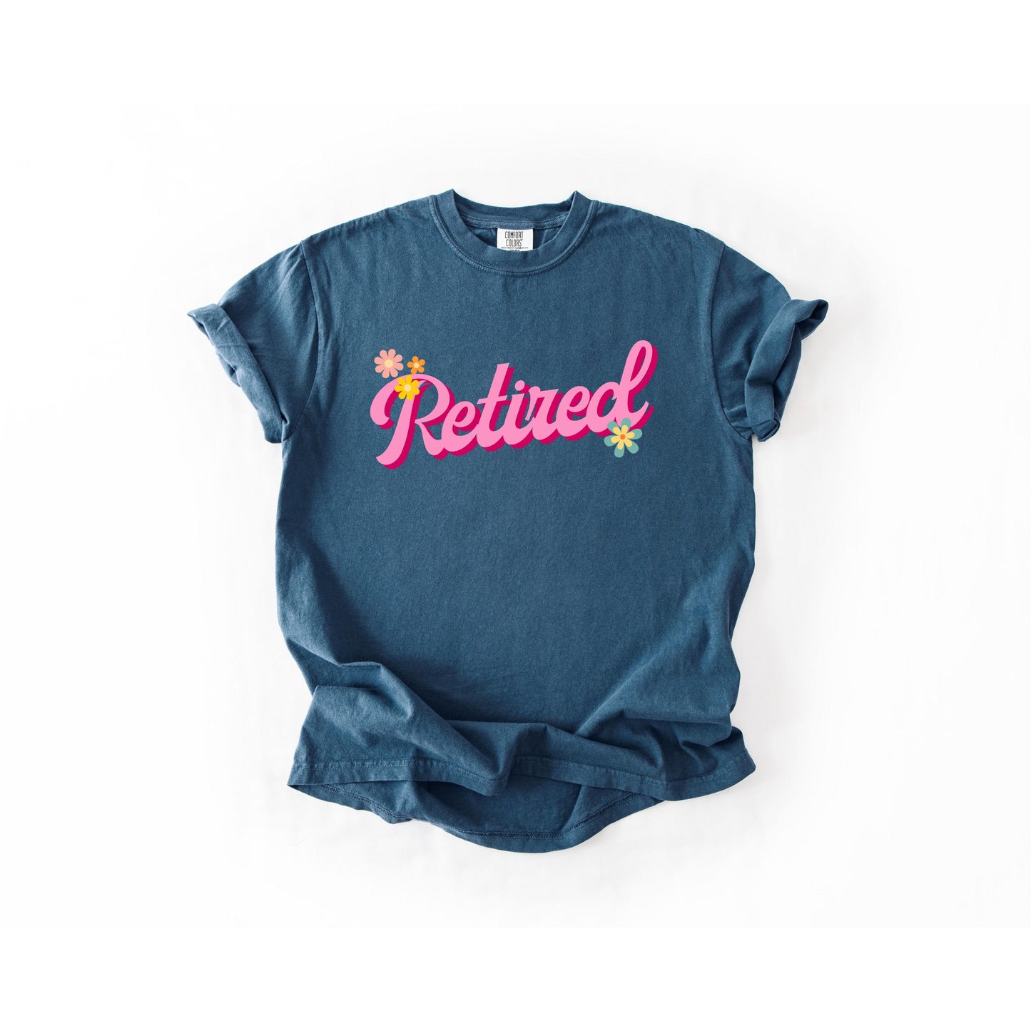 Retired Graphic T-Shirt, Vintage Soft-Washed Cotton Tee - All Play No Work