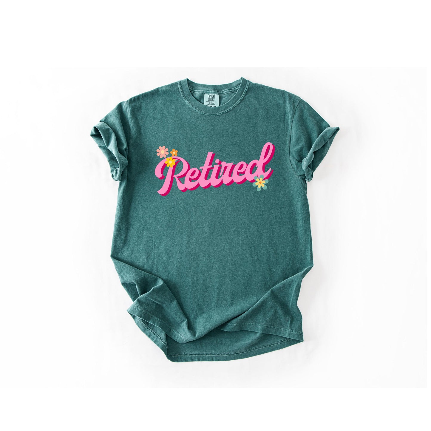 Retired Graphic T-Shirt, Vintage Soft-Washed Cotton Tee - All Play No Work