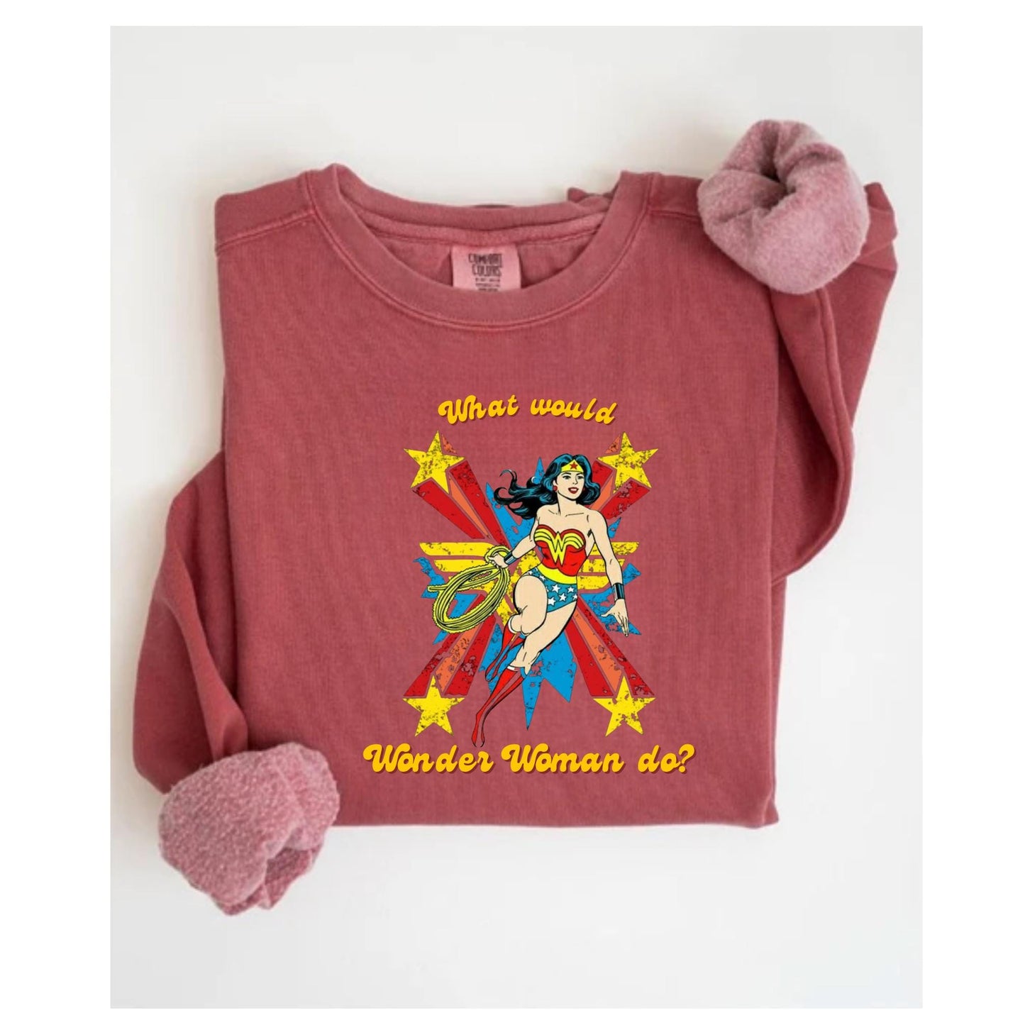 Wonder Woman Unisex Crewneck Sweatshirt-All Play No Work