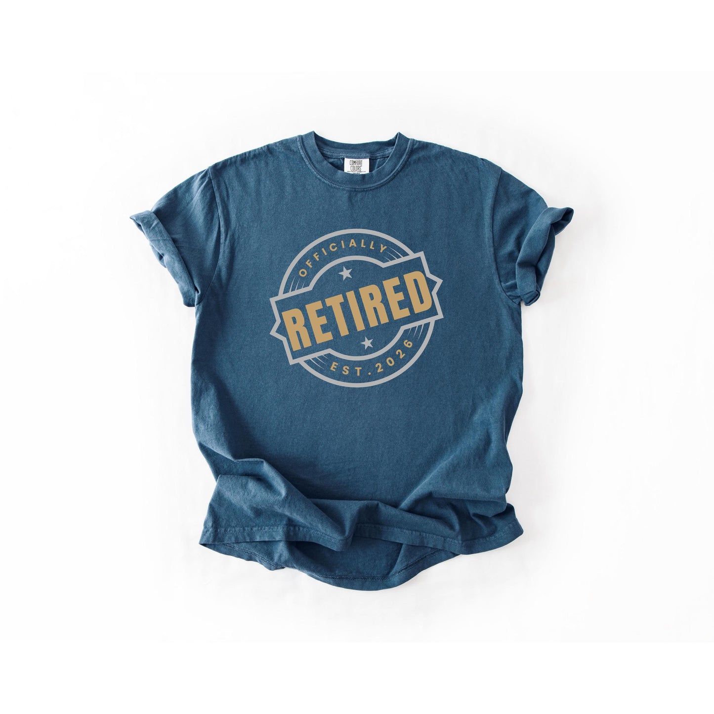 Officially Retired Graphic T-Shirt, Vintage Soft-Washed Cotton Tee - All Play No Work