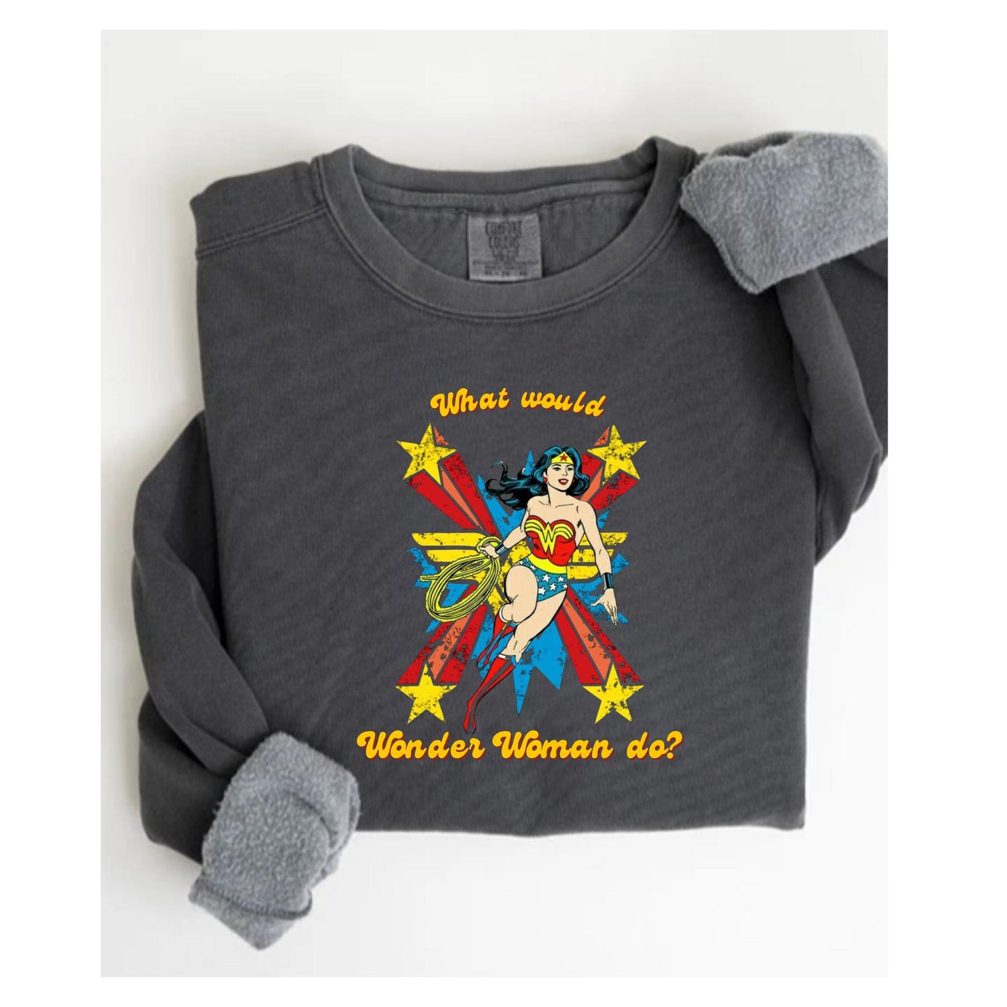 Wonder Woman Unisex Crewneck Sweatshirt-All Play No Work